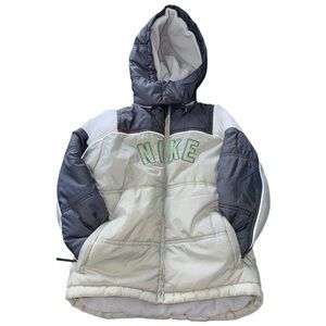 Nike Boys Puffer Winter/Snow Coat w/ Detachable Hood Sz 6